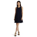 ラルフローレン レディース ワンピース トップス Crinkle Georgette Shift Dress Lighthouse Navy
