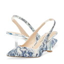 ブルーバイベトシージョンソン レディース ヒール シューズ Clark Blue Floral(4)