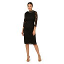 アドリアナ パペル レディース ワンピース トップス Roll Neck Sheath Dress Black
