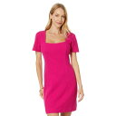 リリーピュリッツァー レディース ワンピース トップス Brinley Stretch Shift Mystique Pink Wavy Knit Jacqua...