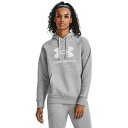 アンダーアーマー レディース パーカー・スウェットシャツ アウター Rival Fleece Big Logo Hoodie Mod Gray Light He...