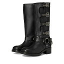 スティーブ マデン レディース ブーツ シューズ Rocky Boot Black Leather