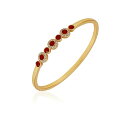 eB[E^n fB[X uXbgEoOEANbg ANZT[ Clear Glass Stone Hinged Cuff Bracelet Red