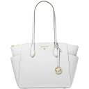 マイケル・コース 革トートバッグ レディース マイケルコース レディース トートバッグ バッグ Marilyn Medium Top-Zip Leather Tote White/Gold