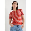 シーソルト コーンウォール レディース カットソー トップス Women's Sailor T-Shirt Cornish rose dew dark cinnamon(4)