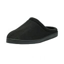 アルパイン スイス メンズ サンダル シューズ Mens Memory Foam Fleece Clog Slippers Wide Warm Slip On House Shoes Black