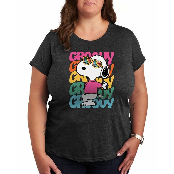 ハイブリッド アパレル レディース カットソー トップス Trendy Plus Size Hybrid Apparel Trendy Pean..