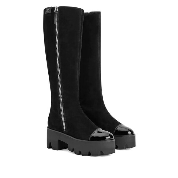 ジュゼッペザノッティ レディース ブーツ＆レインブーツ シューズ Juliett knee-high boots black