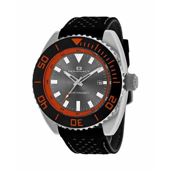 オーシャナット メンズ 腕時計 アクセサリー Men's Grey Dial Watch - OC0522 Grey