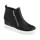 ジャーニーコレクション レディース スニーカー シューズ Women's Pennelope Wedge Sneakers Black
