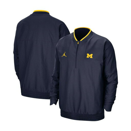 ジョーダン メンズ ジャケット&ブルゾン アウター Men's Michigan Wolverines 2021 Coach Half-Zip Jacket Clgnvy/amr ジョーダン メンズ ジャケット&ブルゾン アウター Men's Michigan Wolverines 2021 Coach Half-Zip Jacket Clgnvy/amr
