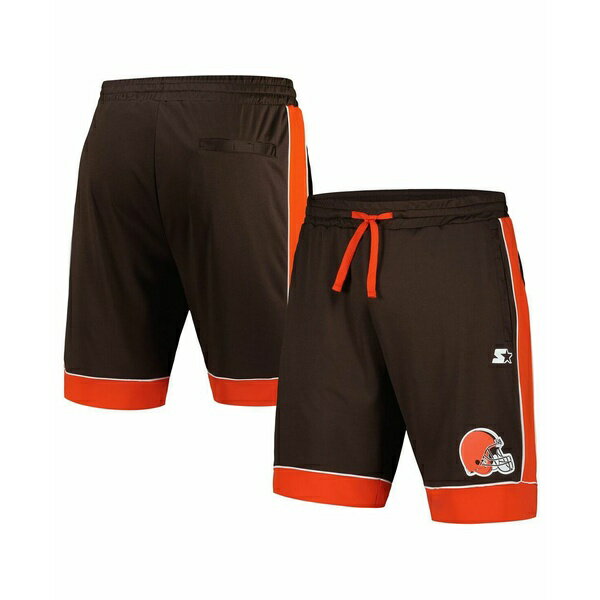 スターター メンズ カジュアルパンツ ボトムス Men's Brown/Orange Cleveland Browns Fan Favorite Fashion Shorts Brown, Orange