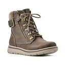 クリフバイホワイトマウンテン レディース ブーツ シューズ Women's Hearty Lace-Up Hiker Booties Brown, Fabric...