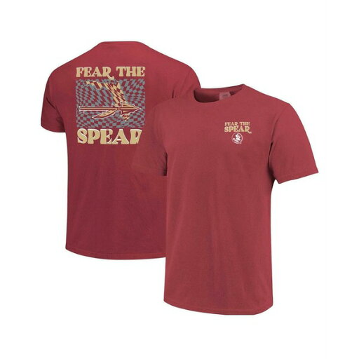イメージワン レディース Tシャツ トップス Women's Garnet Florida State Seminoles Comfort Colors Checkered Mascot T-Shirt Garnet イメージワン レディース Tシャツ トップス Women's Garnet Florida State Seminoles Comfort Colors Checkered Mascot T-Shirt Garnet