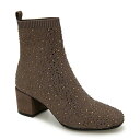 ケネスコール レディース ブーツ シューズ Women's Rida Stretch Jewel Dress Booties Chocolate
