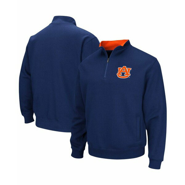 コロシアム メンズ パーカー・スウェットシャツ アウター Men's Navy Auburn Tigers Tortugas Logo Quarter-Zip Pullover Jacket Navy