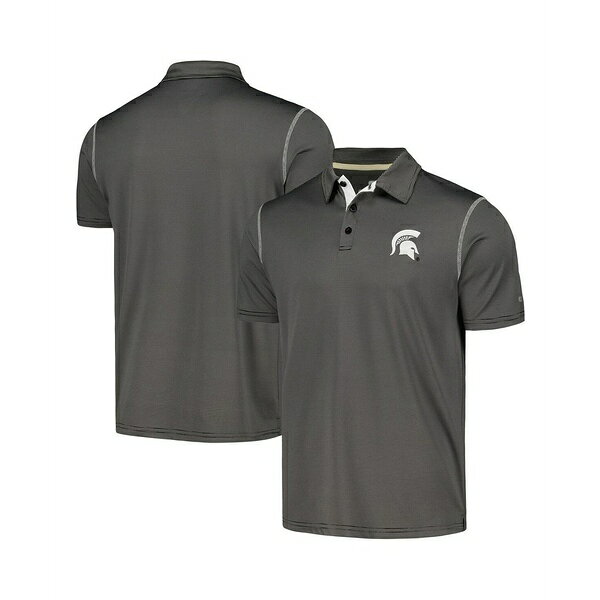 コロシアム メンズ シャツ トップス Men's Gray Michigan State Spartans Cameron Polo Shirt Gray