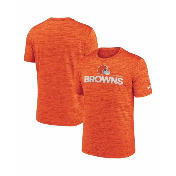 ナイキ メンズ シャツ トップス Men's Orange Cleveland Browns Blitz Velocity Modern Performance T-Shirt Orange