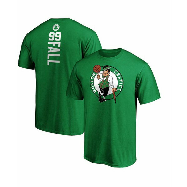 ファナティクス メンズ シャツ トップス Men's Tacko Fall Kelly Green Boston Celtics Playmaker Name Number T-Shirt Kelly Green