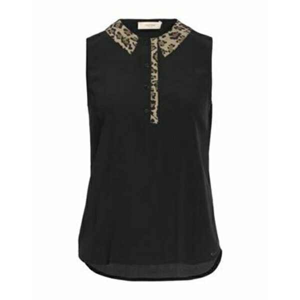【送料無料】 マラーニ ジーンズ レディース Tシャツ トップス Tops Black