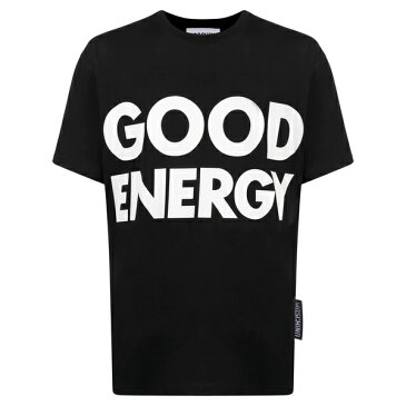 モスキーノ メンズ Tシャツ トップス Good Energy Tシャツ black/white