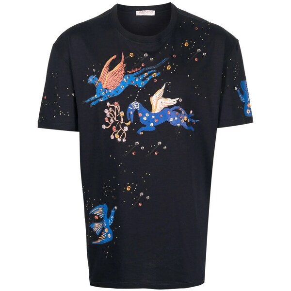 ヴァレンティノ メンズ Tシャツ トップス Mythical Creature Tシャツ black/multicolour