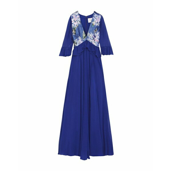 【送料無料】 キャロライナヘレラ レディース ワンピース トップス Maxi dresses Bright blue