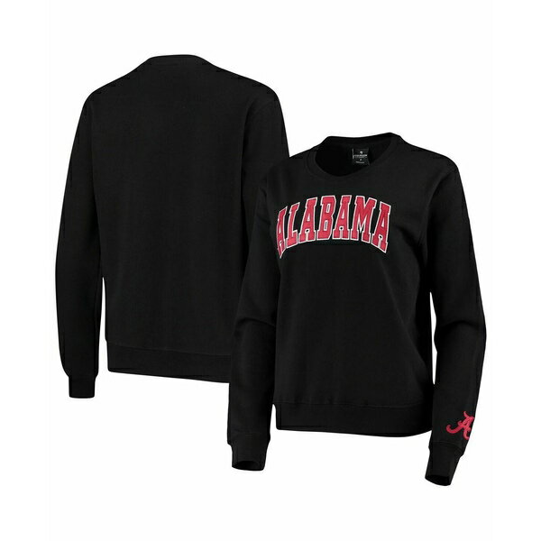 楽天astyコロシアム レディース パーカー・スウェットシャツ アウター Women's Black Alabama Crimson Tide Campanile Pullover Sweatshirt Black