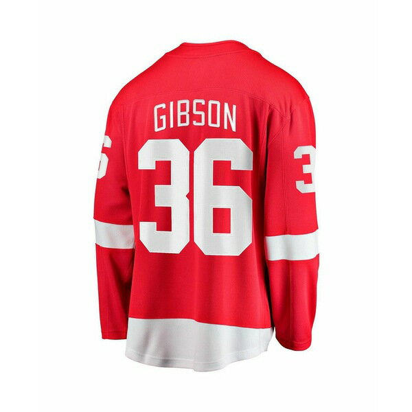 ファナティクス メンズ シャツ トップス Men's John Gibson Red Detroit Red Wings Home Breakaway Jersey Red