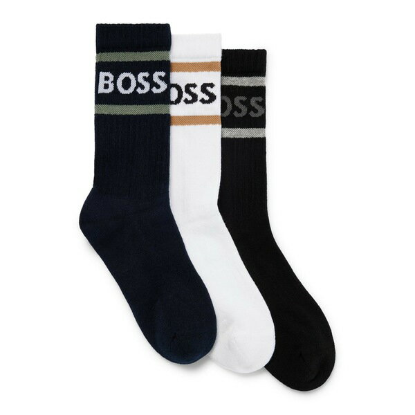 ■ブランド Boss (ボス)■商品名 Rib Stripe Socks 3-Pack Mens■素材 ■モデル着用サイズ ■こちらの商品は米国・ヨーロッパからお取り寄せ商品となりますので、 お届けまで10〜14日前後お時間頂いております。 ■各ブランド・商品・デザインによって大きな差異がある場合がございます。 ■あくまで平均的なサイズ表ですので、「参考」としてご利用ください。 ■店内全品【送料無料】です！（※沖縄・離島は別途送料3,240円がかかります）