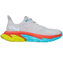 Hoka One One ホカオネオネ メンズ スニーカー 【Hoka One One Clifton Edge】 サイズ US_9(27.0cm) Lunar Rock Cyan Red