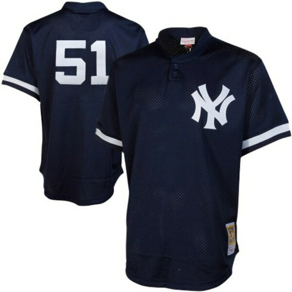 ߥå&ͥ  ˥ե ȥåץ Bernie Williams New York Yankees Mitchell & Ness Cooperstown Mesh Batting Practice Jersey Navy