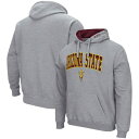 コロシアム メンズ パーカー・スウェットシャツ アウター Arizona State Sun Devils Colosseum Arch & Logo 3.0 Pullover Hoodie Heather Gray