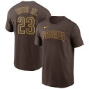 ナイキ メンズ Tシャツ トップス Fernando Tatis Jr. San Diego Padres Nike Name Number TShirt Brown