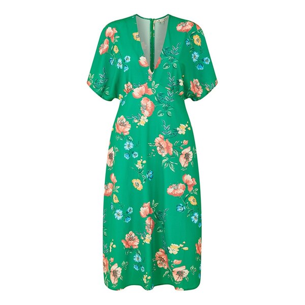 ユミキム レディース ワンピース トップス Yumi Navy Floral Kimono Midi Dress
