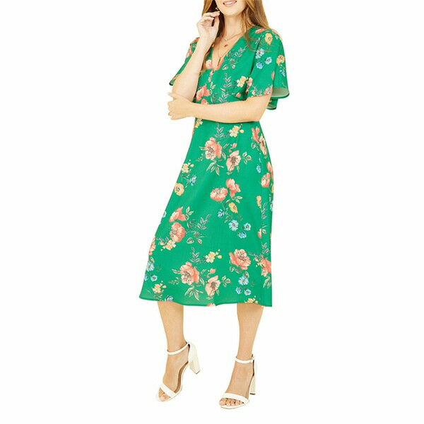 ユミキム レディース ワンピース トップス Yumi Navy Floral Kimono Midi Dress