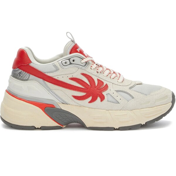 Palm Angels パーム・エンジェルス メンズ スニーカー 【Palm Angels The Palm Runner Beige Red】 サイズ EU_...