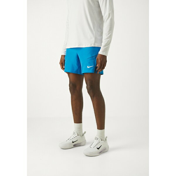 ナイキ メンズ バスケットボール スポーツ SHORT - Sports shorts - light photo blue/black/white