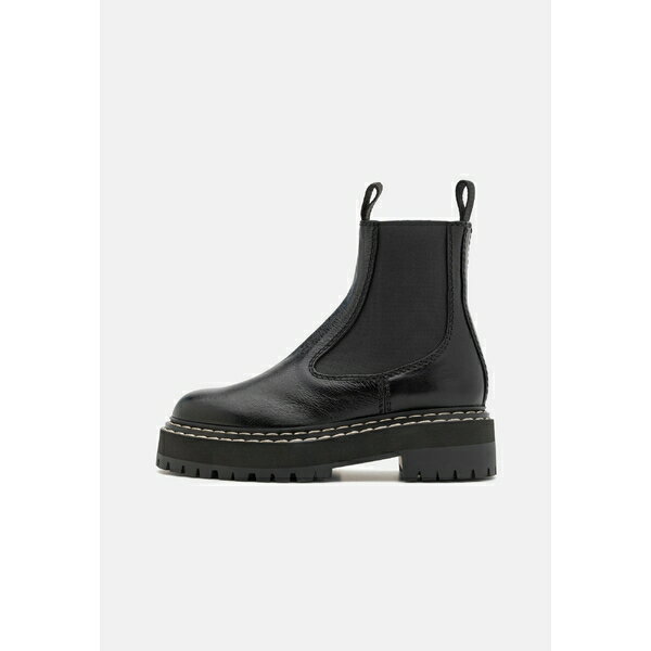 プロエンザショラー レディース ブーツ シューズ LUG SOLE CHELSEA BOOTS - Platform ankle boots - black