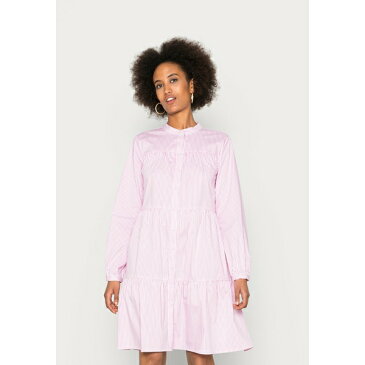 フリークエント レディース ワンピース トップス FQEMMELINE STRIPE - Day dress - begonia pink mix