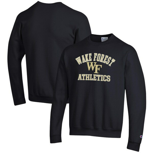 ԥ  ѡåȥ  Wake Forest Demon Deacons Champion Athletics Logo Pullover Sweatshirt Black