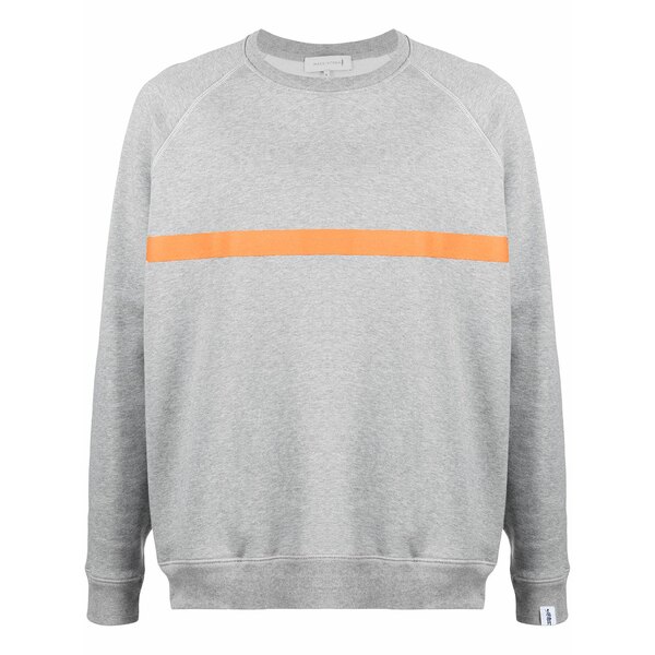 マッキントッシュ メンズ アウター ボーダー スウェットシャツ GREY/ ORANGE