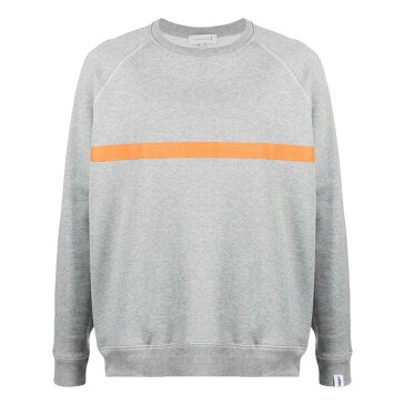 マッキントッシュ メンズ アウター ボーダー スウェットシャツ GREY/ ORANGE