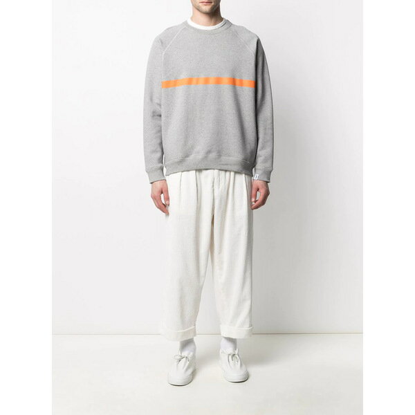 マッキントッシュ メンズ アウター ボーダー スウェットシャツ GREY/ ORANGE