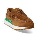 ラルフローレン メンズ スニーカー シューズ Men's Train 89 Suede Moc-Toe Sneaker Teak