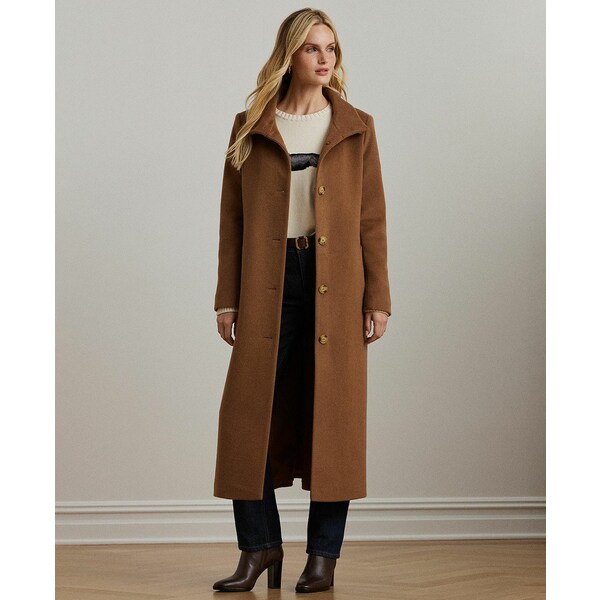 ラルフローレン レディース ジャケット&ブルゾン アウター Women's Single-Breasted Stand-Collar Maxi Coat New Vicuna