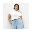 シティーシック レディース カットソー トップス Plus Size Elisa Top White