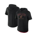 ファナティクス メンズ シャツ トップス Men's Black Cleveland Cavaliers Pass Legend Hooded T-Shirt ...