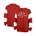 47ブランド レディース カットソー トップス Women's Red New Jersey Devils Eephus Barred Pullover Swe...