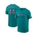 ナイキ メンズ シャツ トップス Men's Julio Rodrguez Aqua Seattle Mariners Fuse Name Number Inline T-Shirt Aqua